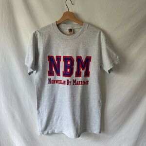 2/$20 - Vintage NBM Norwegian By Marriage Funny Graphic TShirt